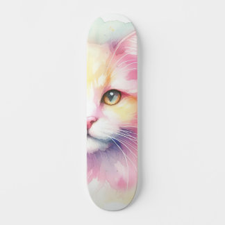 Skate Gato de Aquarela