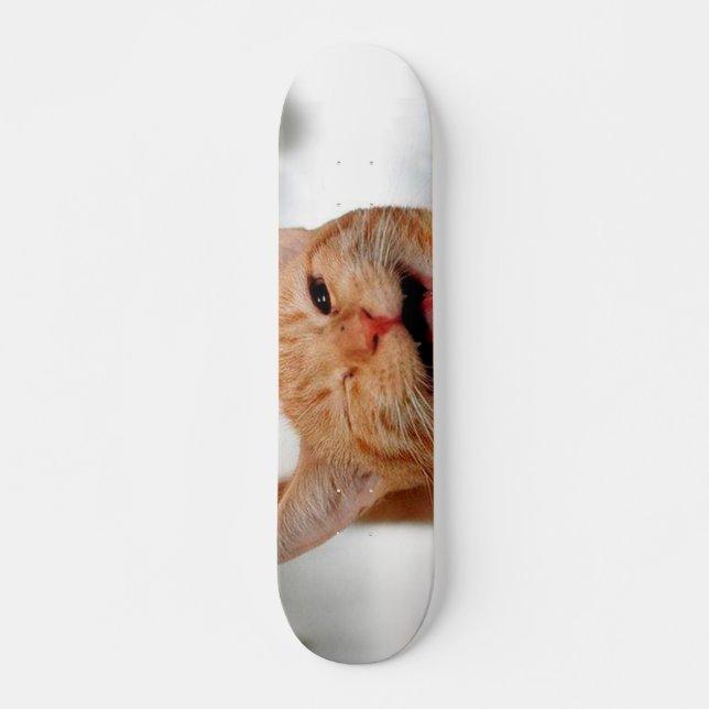 Skate Gato de mesa bonito chorando com um olho (Frente)