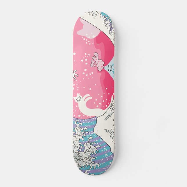 Skate Gato do surfista de Psychodelic Bubblegum Kunagawa (Frente)