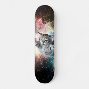 Skate Gato engraçado no espaço