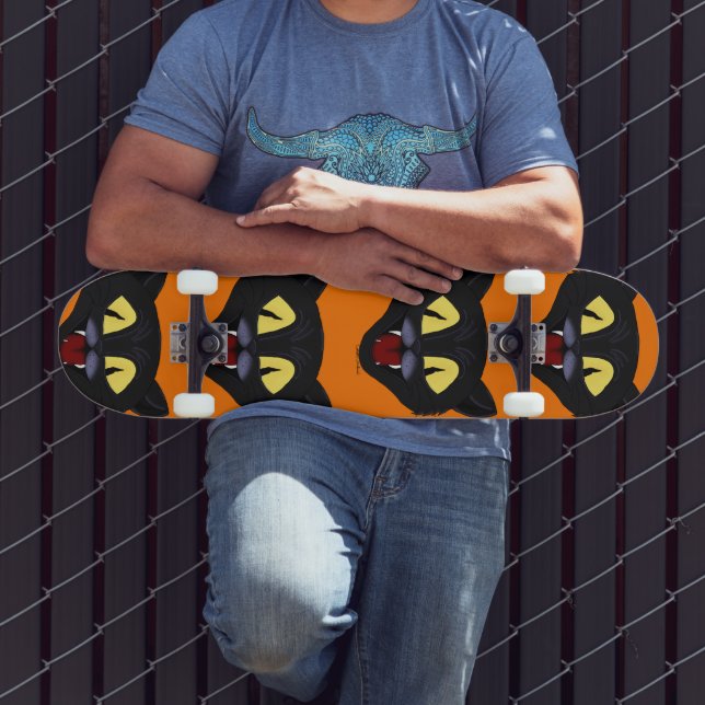 Skate Gato Negro Halloween (Ao ar livre 3)