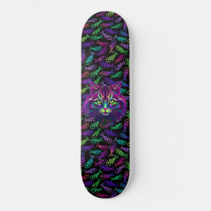 Skate Gato Neon