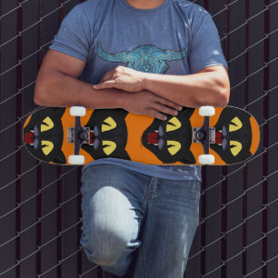 Skate Gato Preto de Halloween