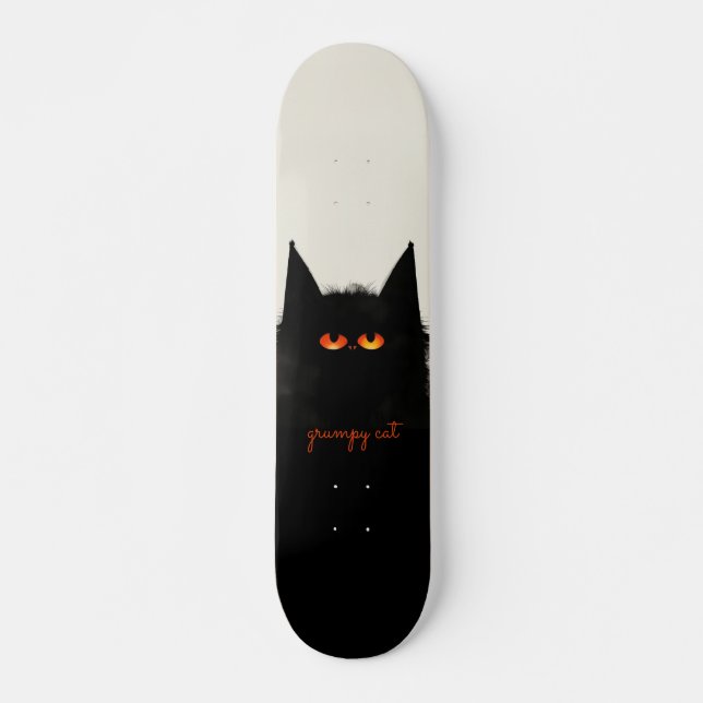 Skate Gato Preto Grumado (Frente)