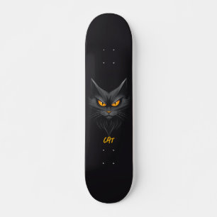 Skate Gato Preto Personalizado
