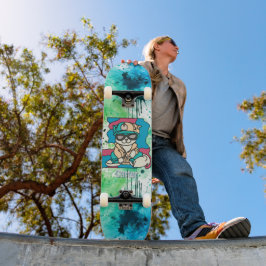 Skate Gato Retroativo da Rua Relaxada | Engraçado