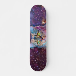 Skate Gato roxo no espaço