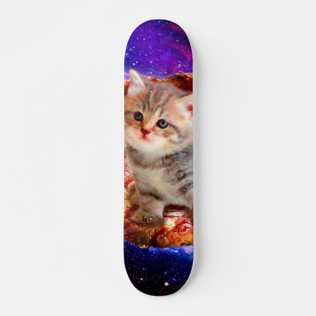 Skate Gatos em pizza espacial (Frente)