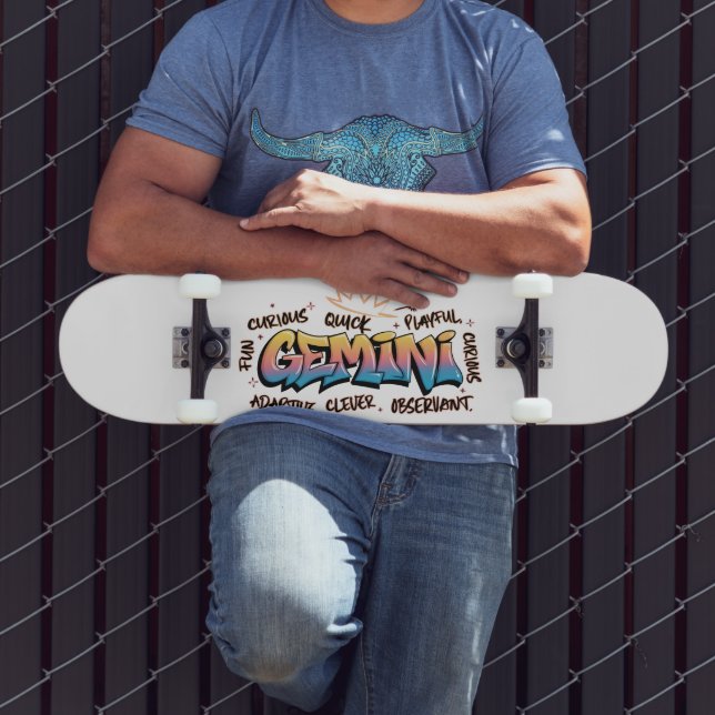 Skate Gêmeos Zodíaco Grafite (Ao ar livre 3)