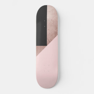 Skate Geométrica rosa-azul Dourada Rosa moderna