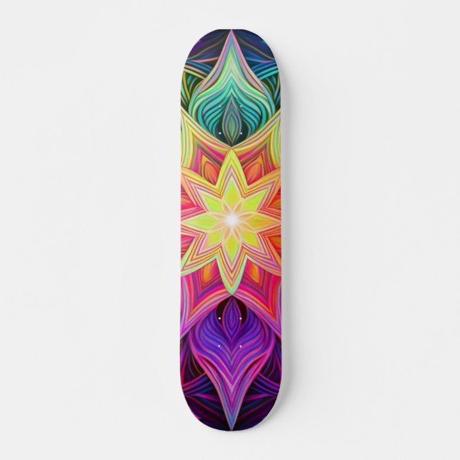 skate Geométrico das Estrelas Vibrantes (Frente)