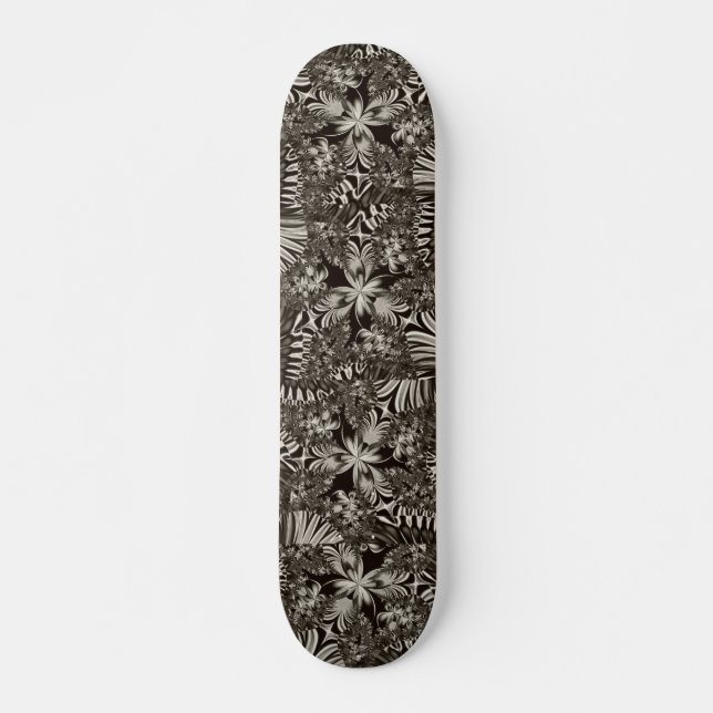 skate geométrico preto-e-branco (Frente)