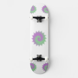 Skate Geométrico Roxo e Verde