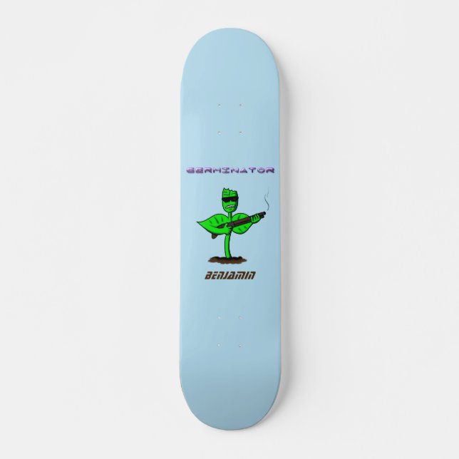 Skate Germinator cyborg plant funny cartoon (Frente)