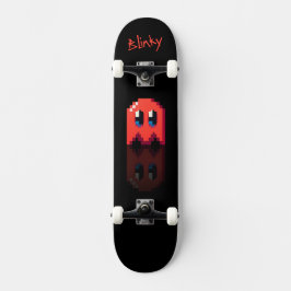 Skate ghost rouge noir nom perso Fan art Pac-Man