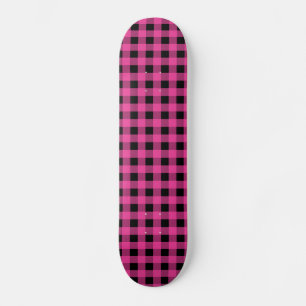 Skate Gingham Hot Pink e Black