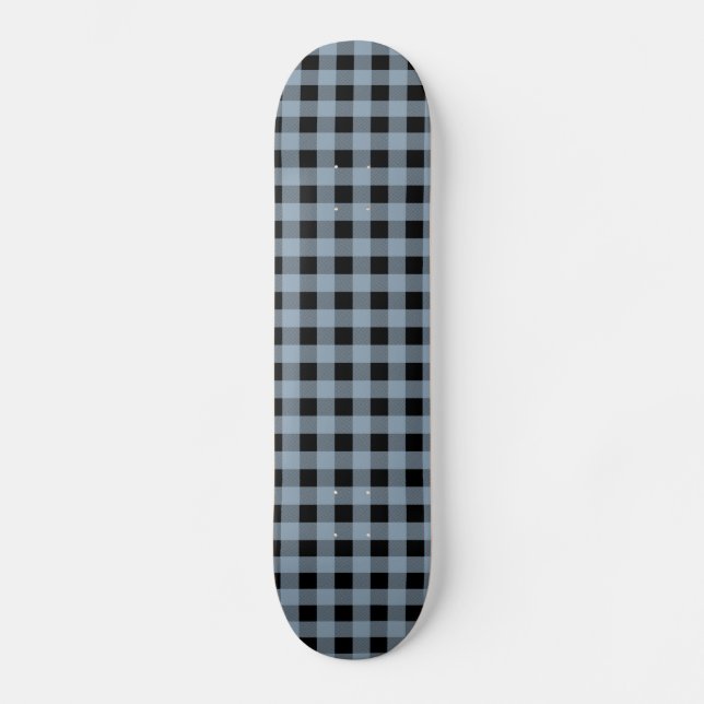 Skate Gingham Slate and Black (Frente)