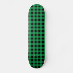 Skate Ginham Green e Black