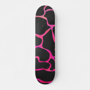 Skate Girafa, rosa quente e Impressão preto