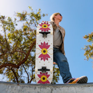 Skate Girassol de arte