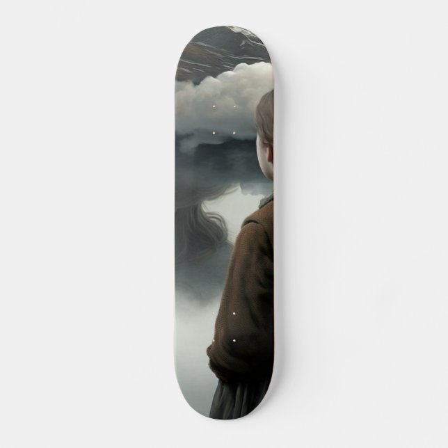 Skate Girl with clouds (Frente)