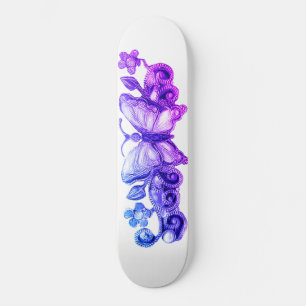 Skate Girls Floral Butterfly