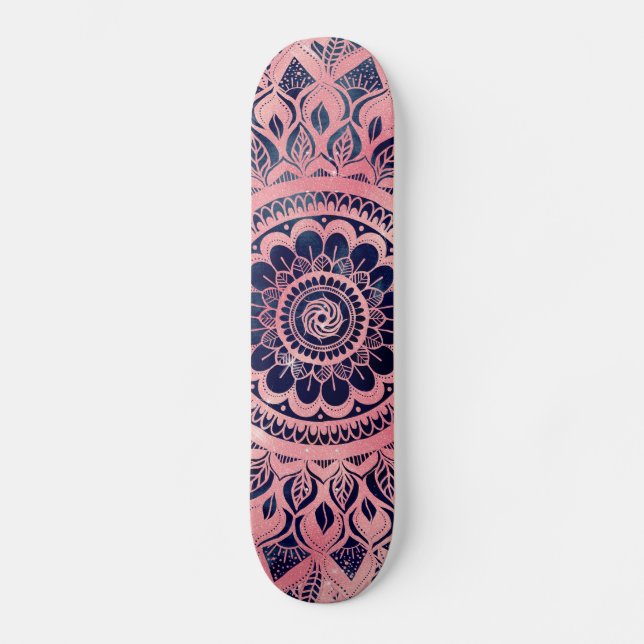Skate Girly Blue Mandala Floral (Frente)