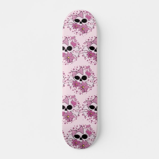 Skate Girly Punk Skull (Frente)