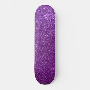 Skate Girly Sparkly Royal Purple Glitter