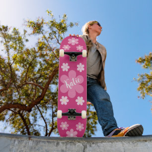Skate Glama da Flor Rosa-