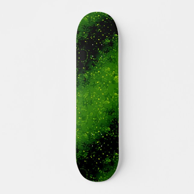 Skate Glitter brilho verde de confetti sem costura (Frente)
