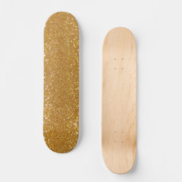 Skate Glitter Dourado Elegante