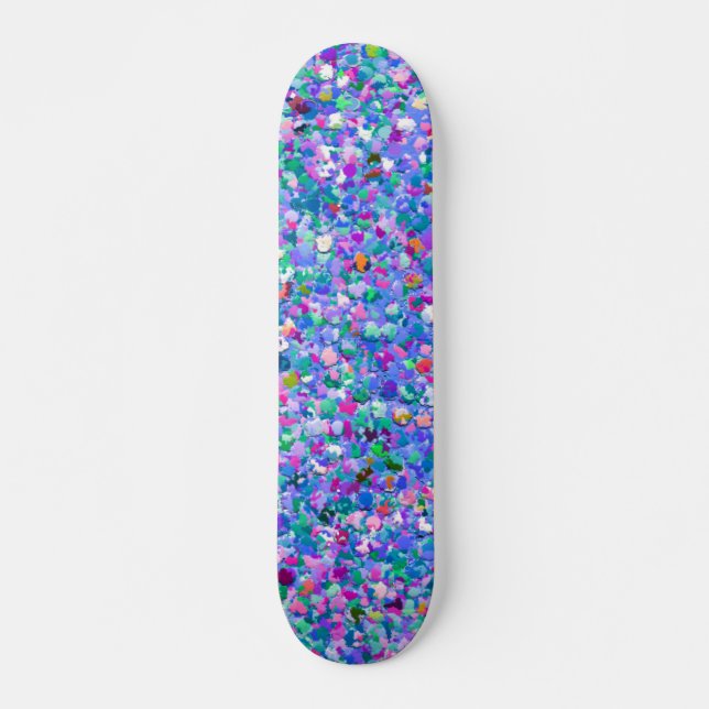 Skate Glitter Moderno da Gripe Mosaica Multicolor (Frente)