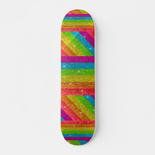 Skate Glitter Orgulho gay Sparkles LGBTQ (Frente)