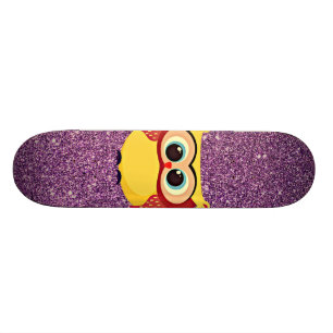 Skate Glitter Owl