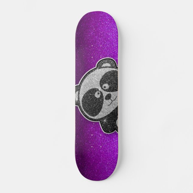 Skate Glitter Roxo Preto-Preto-Preto (Frente)