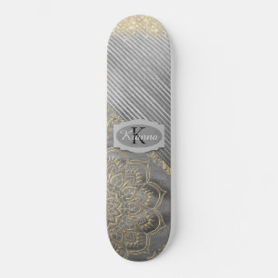 Skate Glittery Chic Mandala Monographic