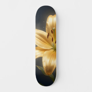 Skate Glowing golden lily flower