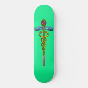Skate GOLD CADUCEUS , green