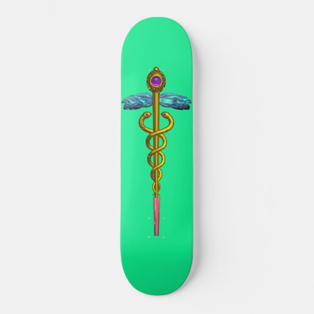 Skate GOLD CADUCEUS , green (Frente)