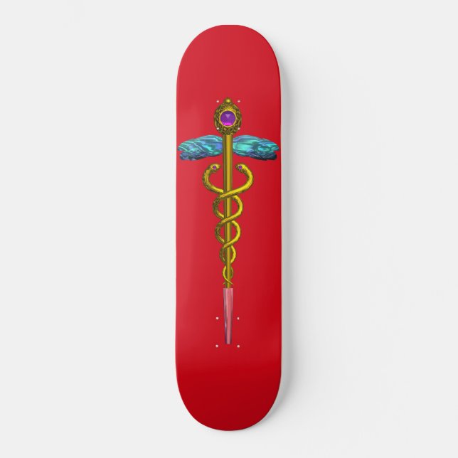 Skate GOLD CADUCEUS, Red (Frente)