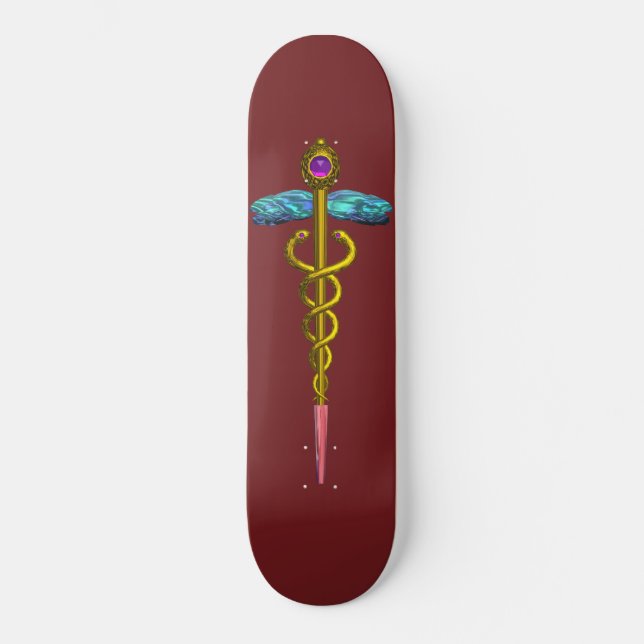 Skate GOLD CADUCEUS, Red (Frente)