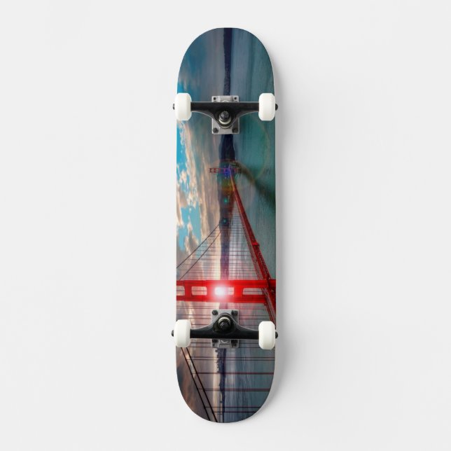 Skate Golden gate bridge com o Sun que brilha (Frente)