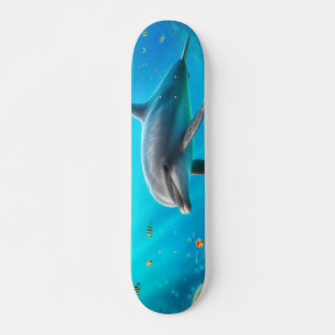 Skate Golfinho submarino colorido tropical/Havaí