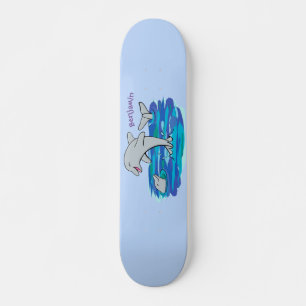 Skate Golfinhos de desenho animado adoráveis e felizes i