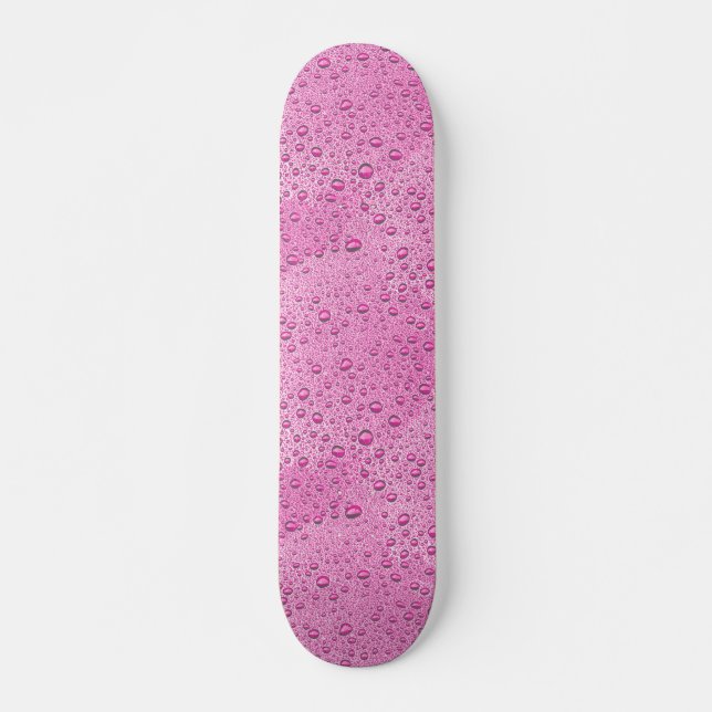 Skate Gotas de água rosa quente (Frente)