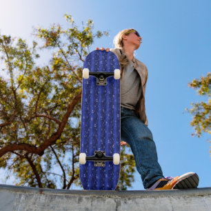 Skate Gotas de chuva em metal azul