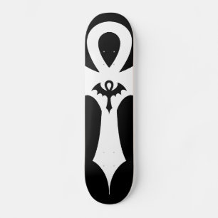Skate Gótica Bat Wing Ankh