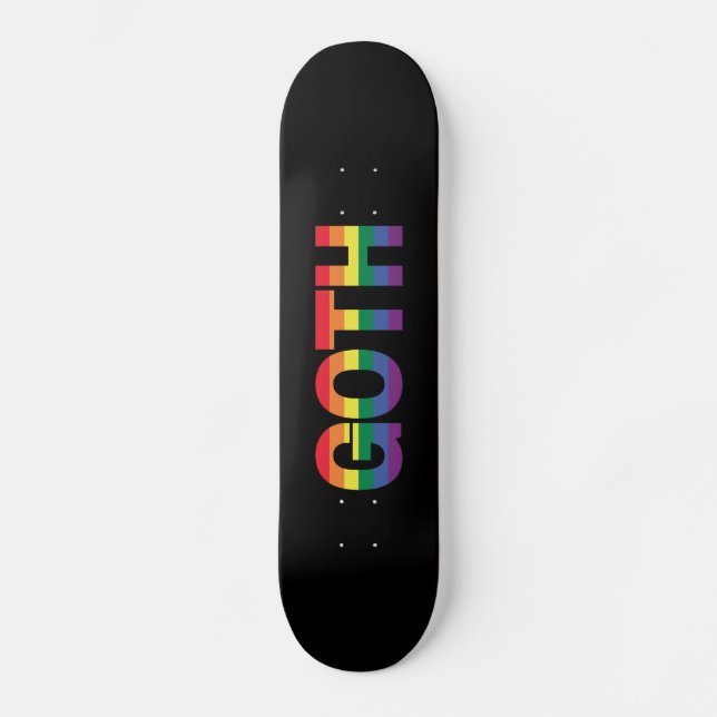 Skate Gótico LGBTQ+ Regenbogen (Frente)