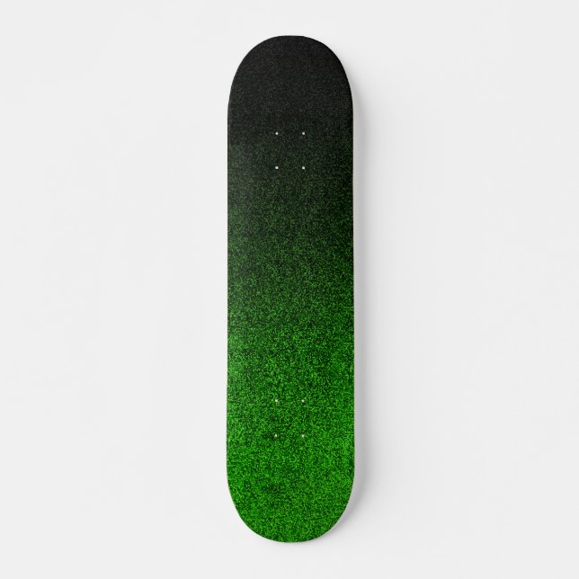 Skate Gradação da Brilhante Preta e Verde (Frente)